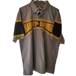 Harley Davidson men's short sleeve garage shirt large
